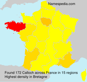 Surname Calloch in France Surname Calloch in France