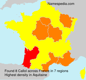 Surname Callol in France Surname Callol in France
