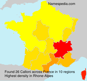 Surname Calloni in France Surname Calloni in France