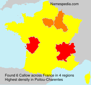 Surname Callow in France Surname Callow in France
