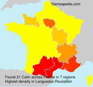 Surname Calm in France Surname Calm in France
