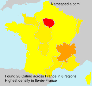 Surname Calmo in France Surname Calmo in France