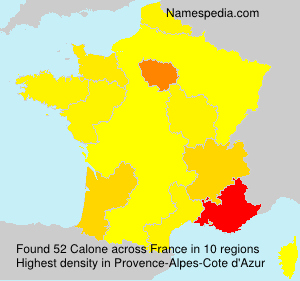 Surname Calone in France Surname Calone in France