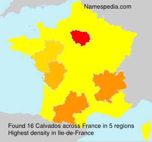 Surname Calvados in France Surname Calvados in France