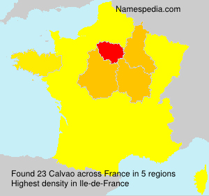 Surname Calvao in France Surname Calvao in France