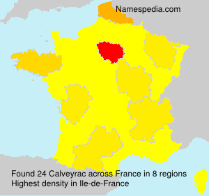 Surname Calveyrac in France