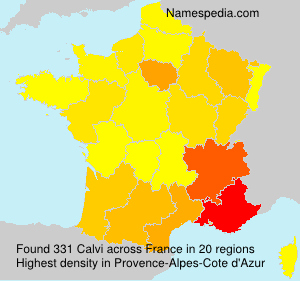 Surname Calvi in France Surname Calvi in France