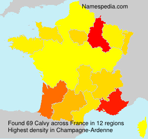 Surname Calvy in France Surname Calvy in France