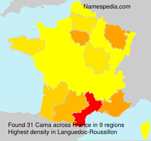 Surname Cama in France Surname Cama in France