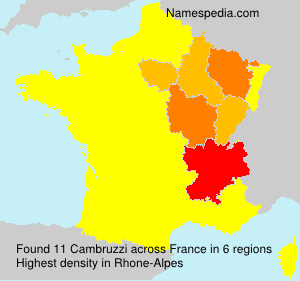 Surname Cambruzzi in France Surname Cambruzzi in France