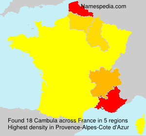Surname Cambula in France Surname Cambula in France
