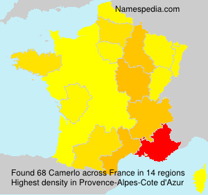 Surname Camerlo in France