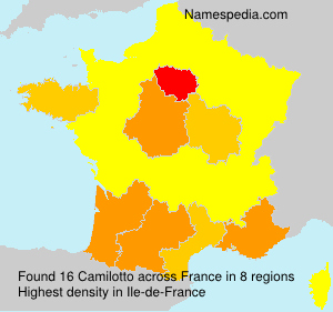 Surname Camilotto in France Surname Camilotto in France