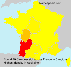 Surname Camousseigt in France Surname Camousseigt in France