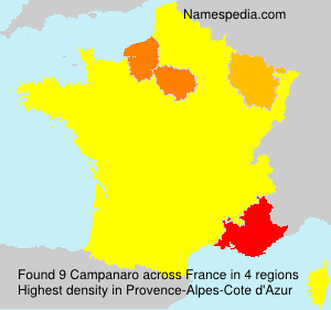 Surname Campanaro in France Surname Campanaro in France