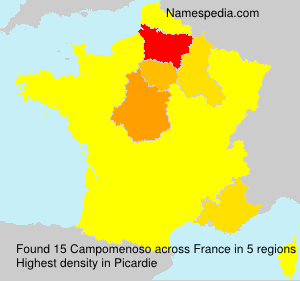 Surname Campomenoso in France Surname Campomenoso in France