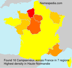 Surname Campserveux in France Surname Campserveux in France