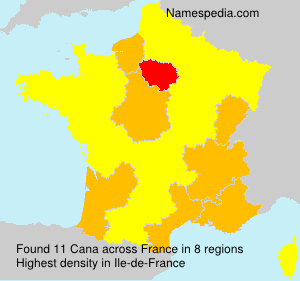 Surname Cana in France Surname Cana in France
