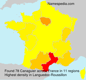 Surname Canaguier in France