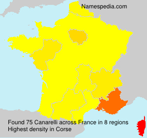 Surname Canarelli in France Surname Canarelli in France