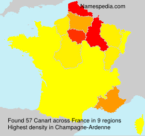 Surname Canart in France Surname Canart in France