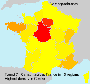 Surname Canault in France