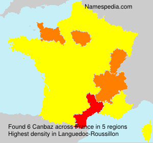 Surname Canbaz in France Surname Canbaz in France