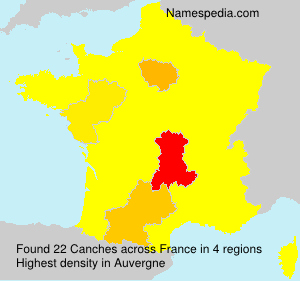 Surname Canches in France Surname Canches in France