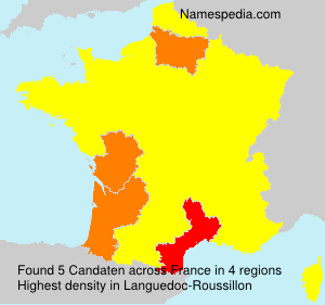 Surname Candaten in France Surname Candaten in France