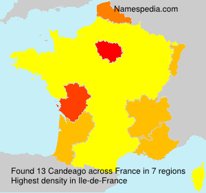Surname Candeago in France Surname Candeago in France
