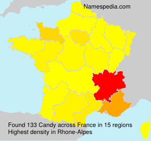 Surname Candy in France Surname Candy in France