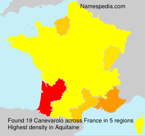 Surname Canevarolo in France Surname Canevarolo in France