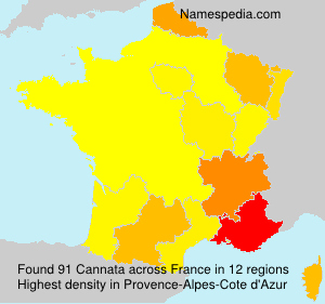 Surname Cannata in France Surname Cannata in France