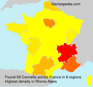 Surname Cannella in France Surname Cannella in France
