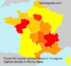 Surname Cannier in France Surname Cannier in France