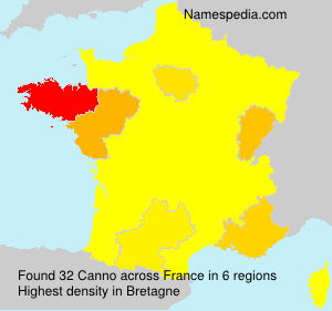 Surname Canno in France Surname Canno in France