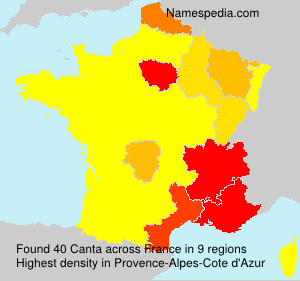 Surname Canta in France Surname Canta in France