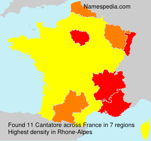 Surname Cantatore in France Surname Cantatore in France