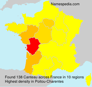 Surname Canteau in France Surname Canteau in France