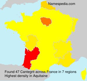 Surname Cantegrit in France Surname Cantegrit in France