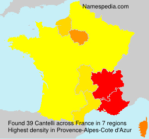 Surname Cantelli in France Surname Cantelli in France