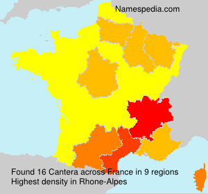 Surname Cantera in France Surname Cantera in France