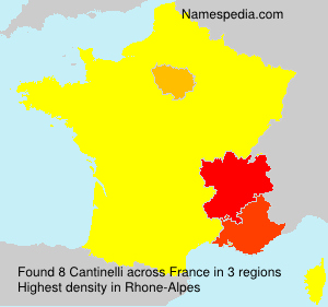 Surname Cantinelli in France Surname Cantinelli in France