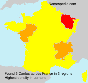 Surname Cantus in France Surname Cantus in France