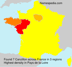 Surname Canzillon in France Surname Canzillon in France