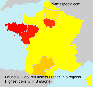 Surname Caouren in France Surname Caouren in France