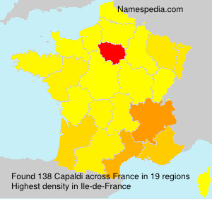 Surname Capaldi in France Surname Capaldi in France