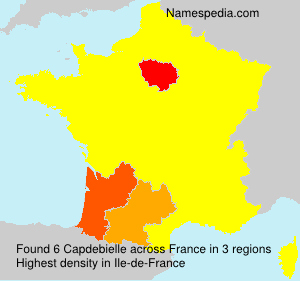 Surname Capdebielle in France Surname Capdebielle in France