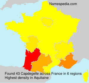 Surname Capdegelle in France
