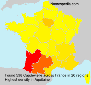 Surname Capdevielle in France Surname Capdevielle in France